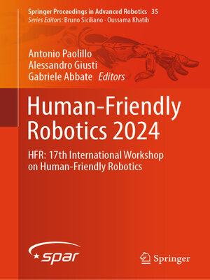 cover image of Human-Friendly Robotics 2024
